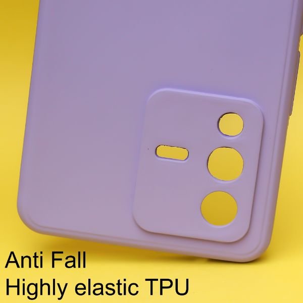 Purple Candy Silicone Case for Vivo V23 - The Hatke