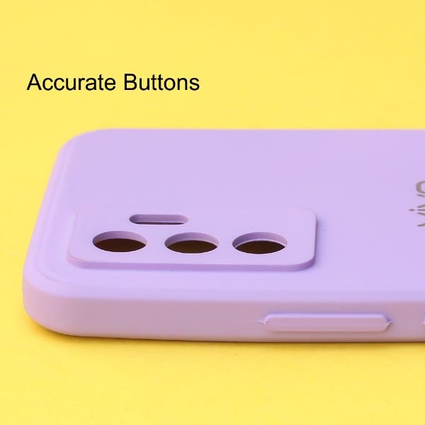 Purple Candy Silicone Case for Vivo V23e - The Hatke