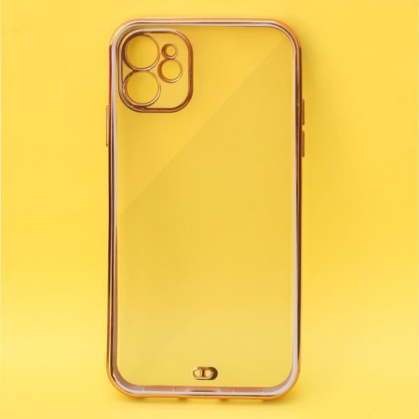 Purple Electroplated Transparent Case for Apple iphone 12 - The Hatke