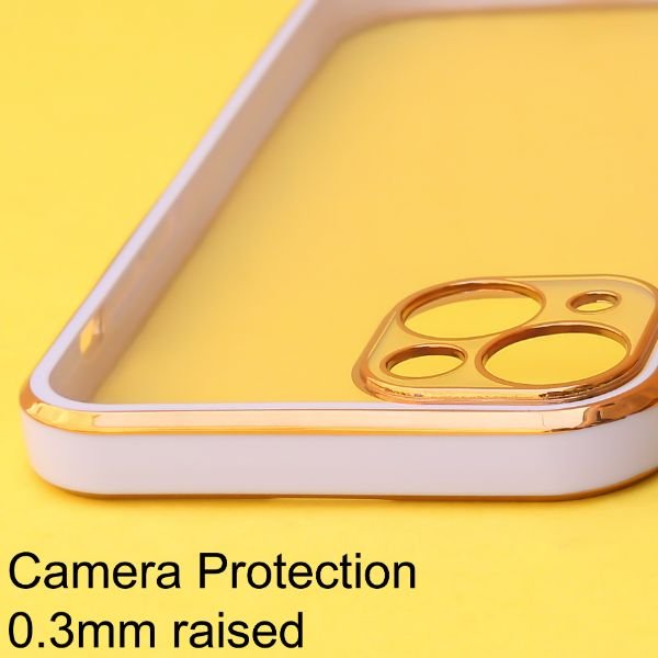 Purple Electroplated Transparent Case for Apple iphone 13 - The Hatke