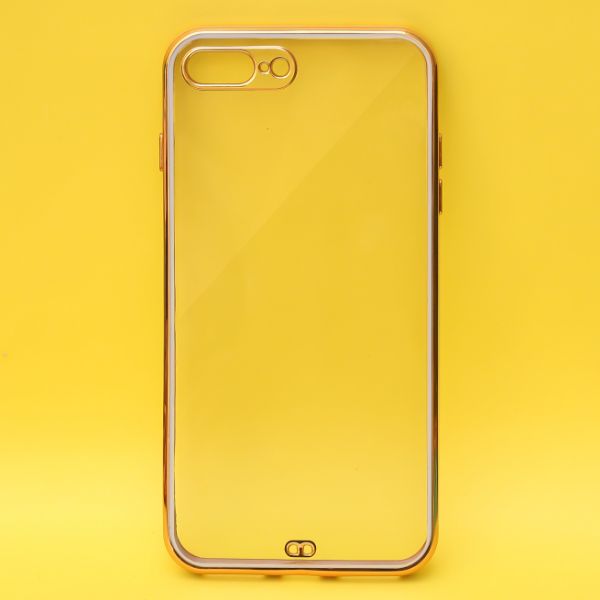 Purple Electroplated Transparent Case for Apple iphone 7 Plus - The Hatke