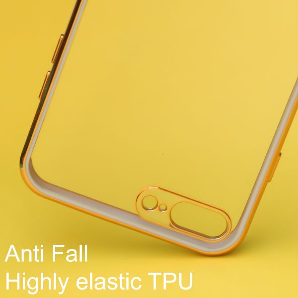 Purple Electroplated Transparent Case for Apple iphone 7 Plus - The Hatke
