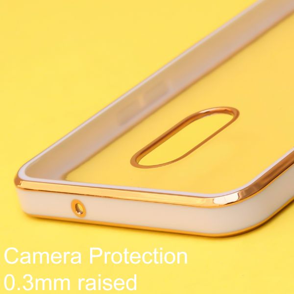 Purple Electroplated Transparent Case for Oneplus 7 - The Hatke