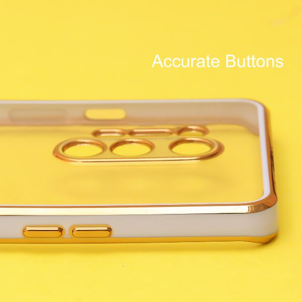 Purple Electroplated Transparent Case for Oneplus 8 Pro - The Hatke
