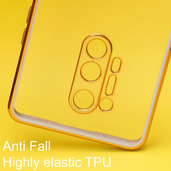 Purple Electroplated Transparent Case for Oneplus 8 Pro - The Hatke