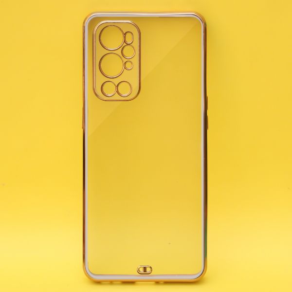 Purple Electroplated Transparent Case for Oneplus 9 Pro - The Hatke