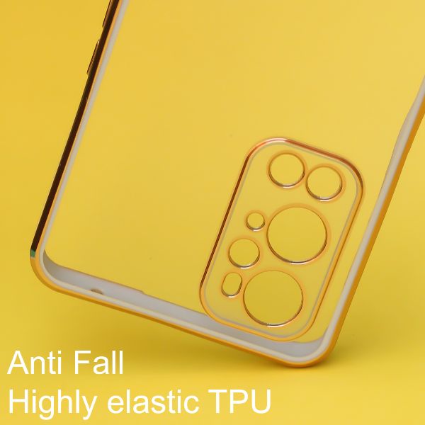 Purple Electroplated Transparent Case for Oneplus 9 Pro - The Hatke