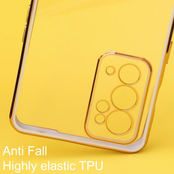 Purple Electroplated Transparent Case for Oneplus 9RT - The Hatke