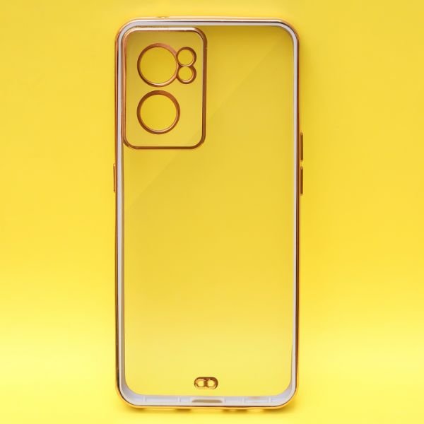 Purple Electroplated Transparent Case for Oneplus Nord CE 2 - The Hatke
