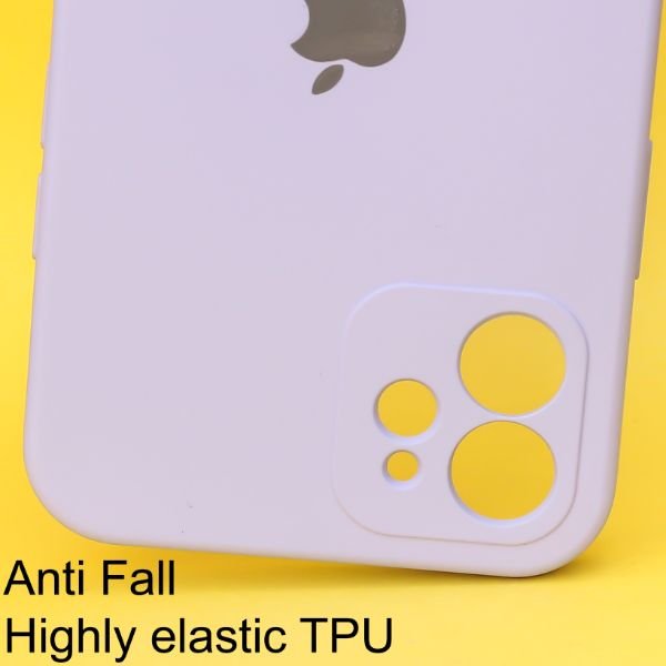 Purple Original Camera Silicone case for Apple iphone 12 Mini - The Hatke