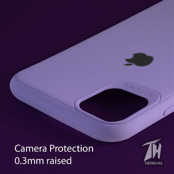 Purple Silicone Case for Apple iphone 12 - The Hatke