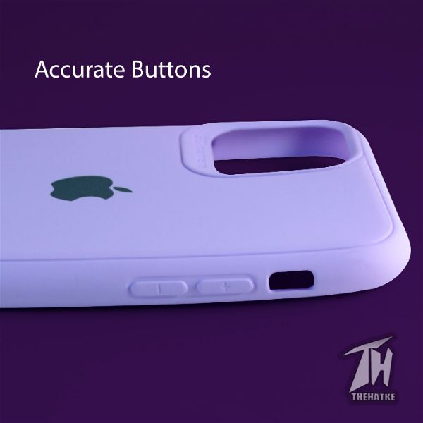 Purple Silicone Case for Apple iphone 12 - The Hatke