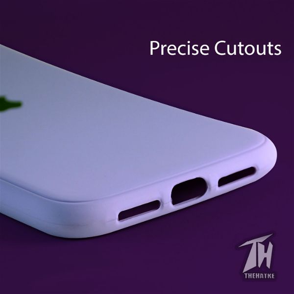 Purple Silicone Case for Apple iphone 12 pro max - The Hatke