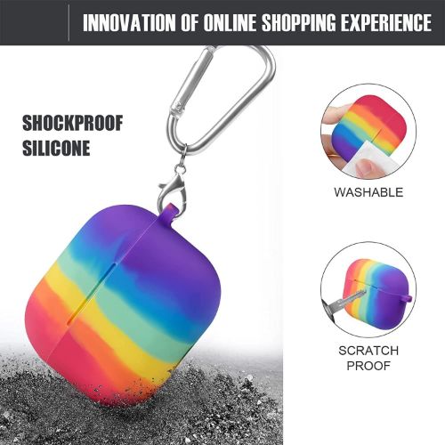 Rainbow Silicone Case For Apple Airpods 3 - The Hatke