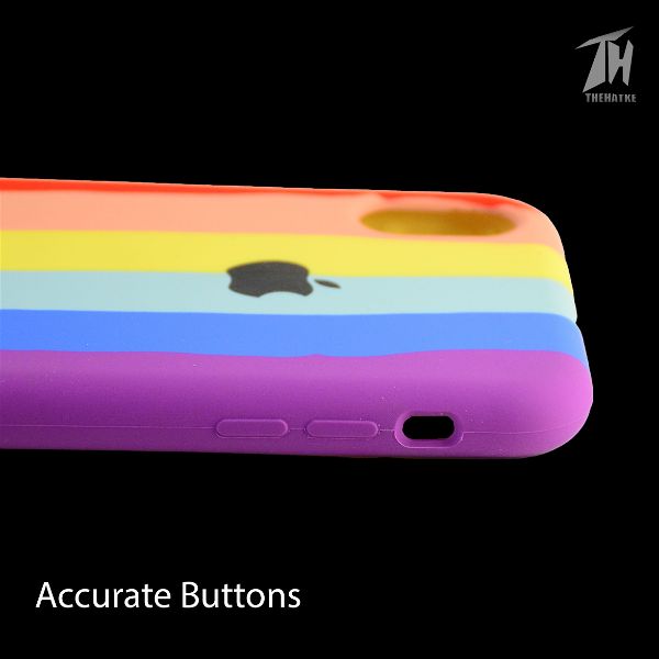 Rainbow Silicone Case for Apple iphone XR - The Hatke