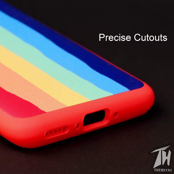 Rainbow Silicone Case for Oneplus 7 Pro - The Hatke