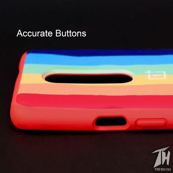 Rainbow Silicone Case for Oneplus 7 Pro - The Hatke