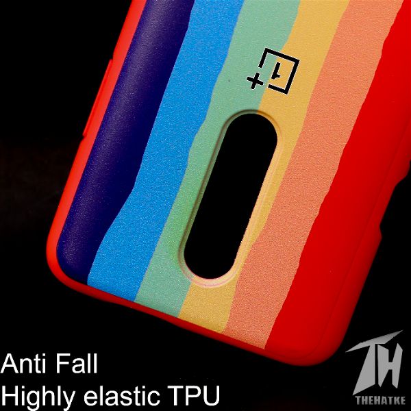 Rainbow Silicone Case for Oneplus 7 Pro - The Hatke