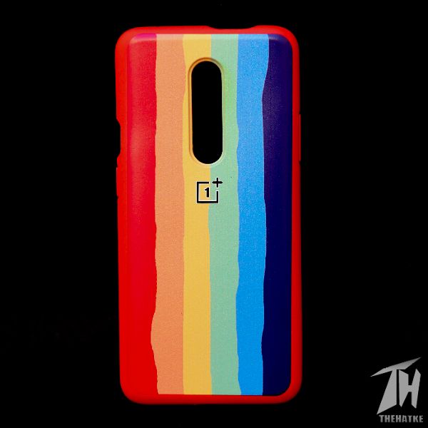 Rainbow Silicone Case for Oneplus 7 Pro - The Hatke