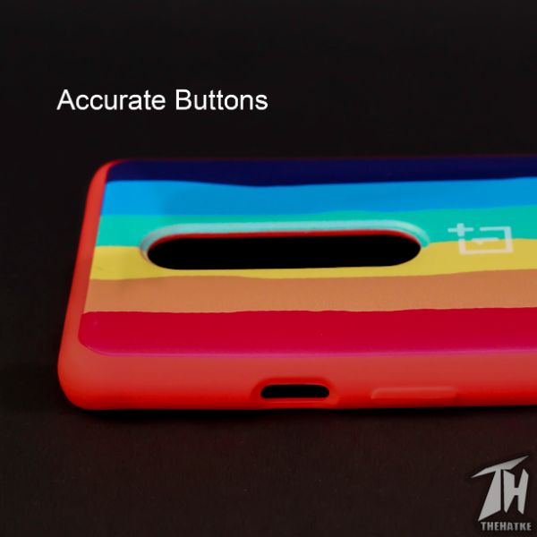 Rainbow Silicone Case for Oneplus 8 - The Hatke