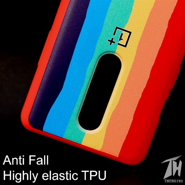 Rainbow Silicone Case for Oneplus 8 - The Hatke