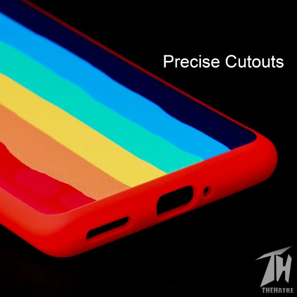Rainbow Silicone Case for Oneplus 8 - The Hatke