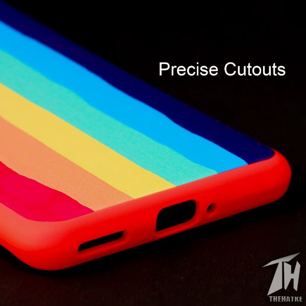 Rainbow Silicone Case for Oneplus 8 Pro - The Hatke