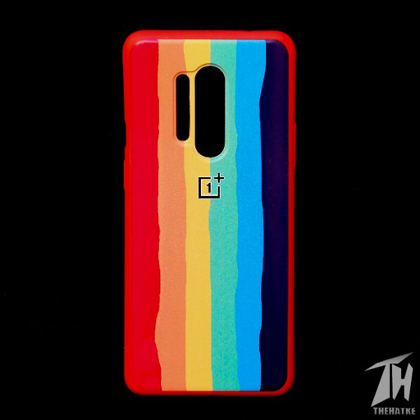 Rainbow Silicone Case for Oneplus 8 Pro - The Hatke