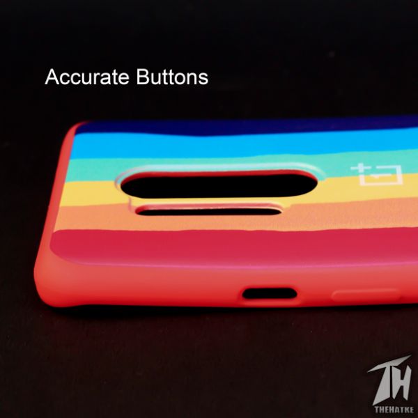 Rainbow Silicone Case for Oneplus 8 Pro - The Hatke