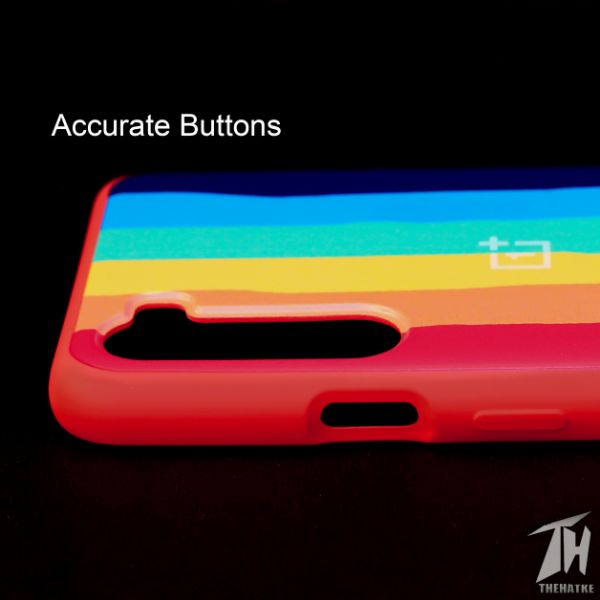 Rainbow Silicone Case for Oneplus Nord - The Hatke