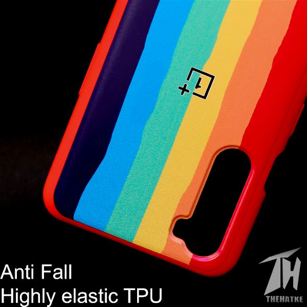 Rainbow Silicone Case for Oneplus Nord - The Hatke