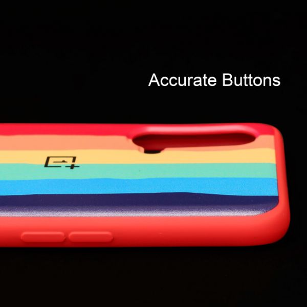 Rainbow Silicone Case for Oneplus Nord CE - The Hatke