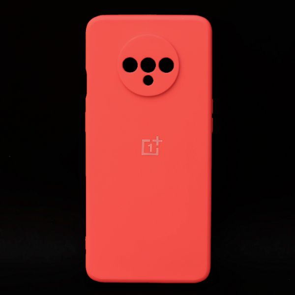 Red Camera Original Silicone Case for Oneplus 7T - The Hatke