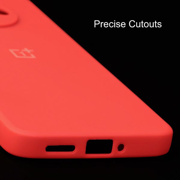 Red Camera Original Silicone Case for Oneplus 7T - The Hatke