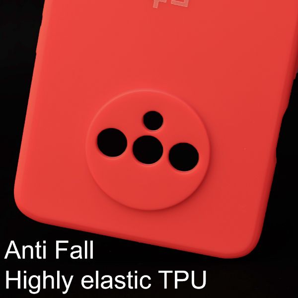 Red Camera Original Silicone Case for Oneplus 7T - The Hatke
