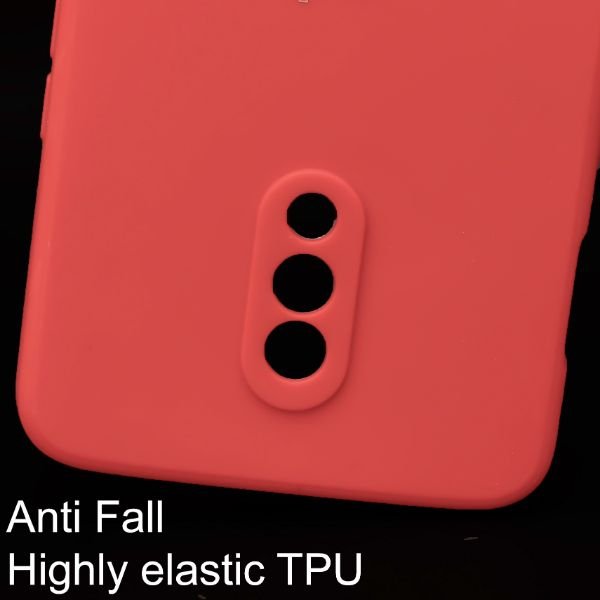 Red Candy Silicone Case for Oneplus 7 - The Hatke