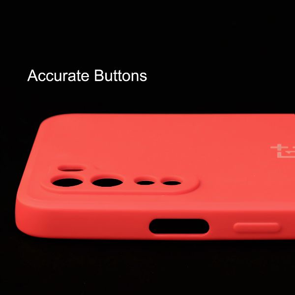 Red Candy Silicone Case for Oneplus Nord - The Hatke