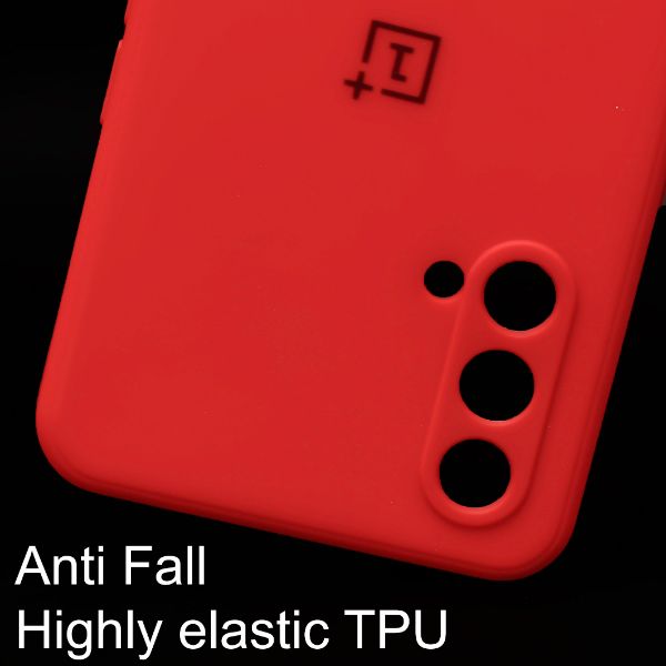 Red Candy Silicone Case for Oneplus Nord CE - The Hatke