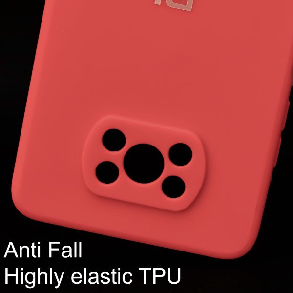 Red Candy Silicone Case for Poco X3 Pro - The Hatke