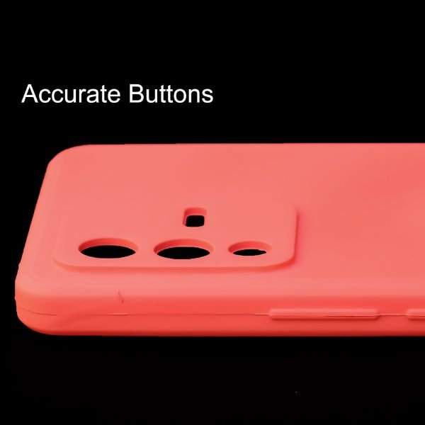 Red Candy Silicone Case for Vivo V23 - The Hatke