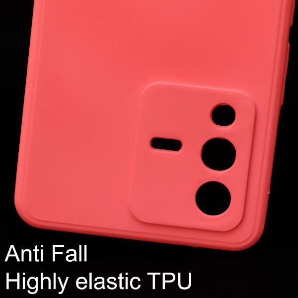 Red Candy Silicone Case for Vivo V23 - The Hatke