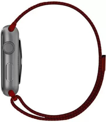 Red Chain Strap For Smart Watch 22mm - The Hatke