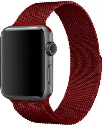 Red Chain Strap For Smart Watch 22mm - The Hatke