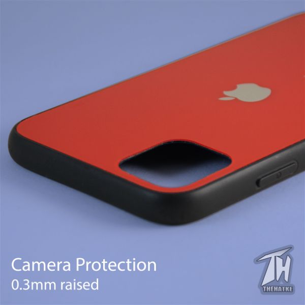 Red mirror Silicone Case for Apple iphone 11 pro max - The Hatke
