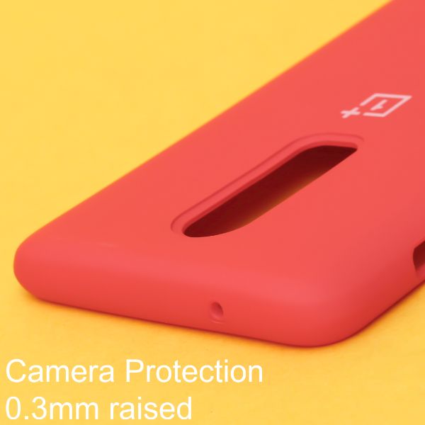 Red Original Silicone case for Oneplus 6 - The Hatke