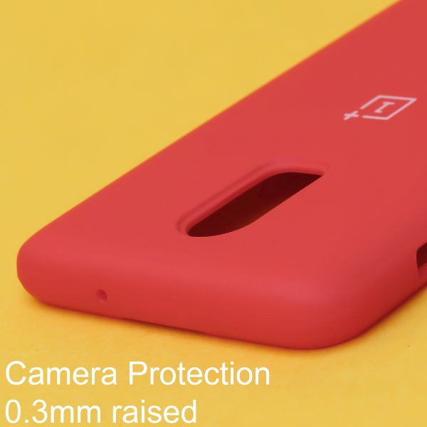 Red Original Silicone case for Oneplus 7 - The Hatke