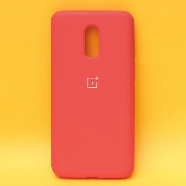 Red Original Silicone case for Oneplus 7 - The Hatke