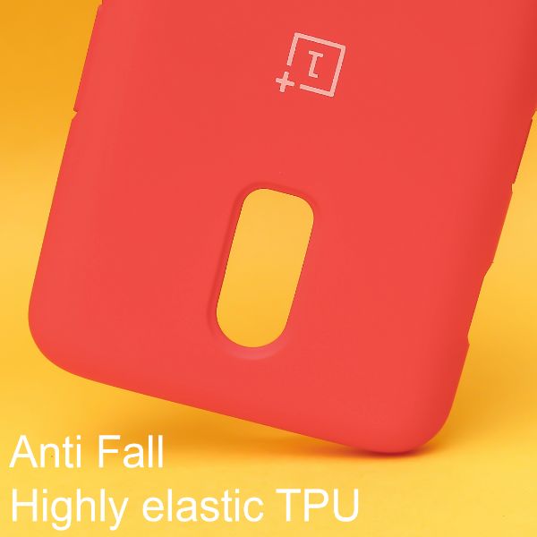 Red Original Silicone case for Oneplus 7 - The Hatke