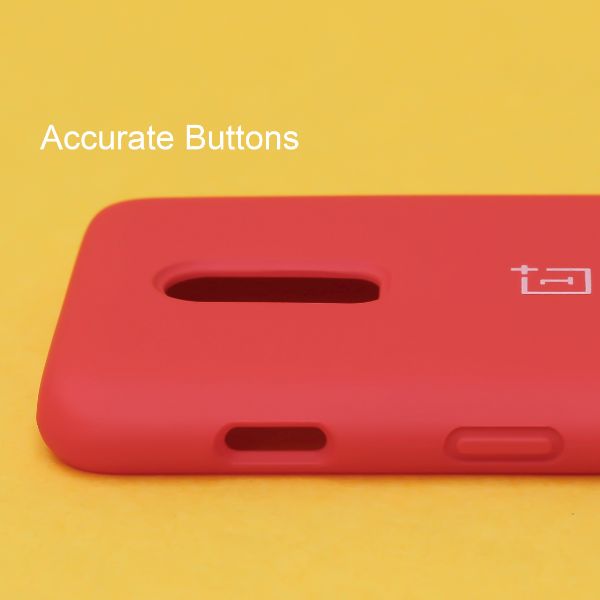 Red Original Silicone case for Oneplus 7 - The Hatke