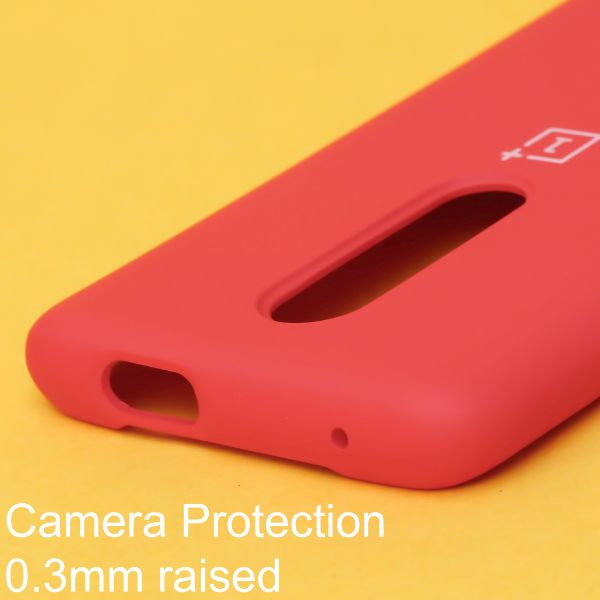 Red Original Silicone case for Oneplus 7 Pro - The Hatke